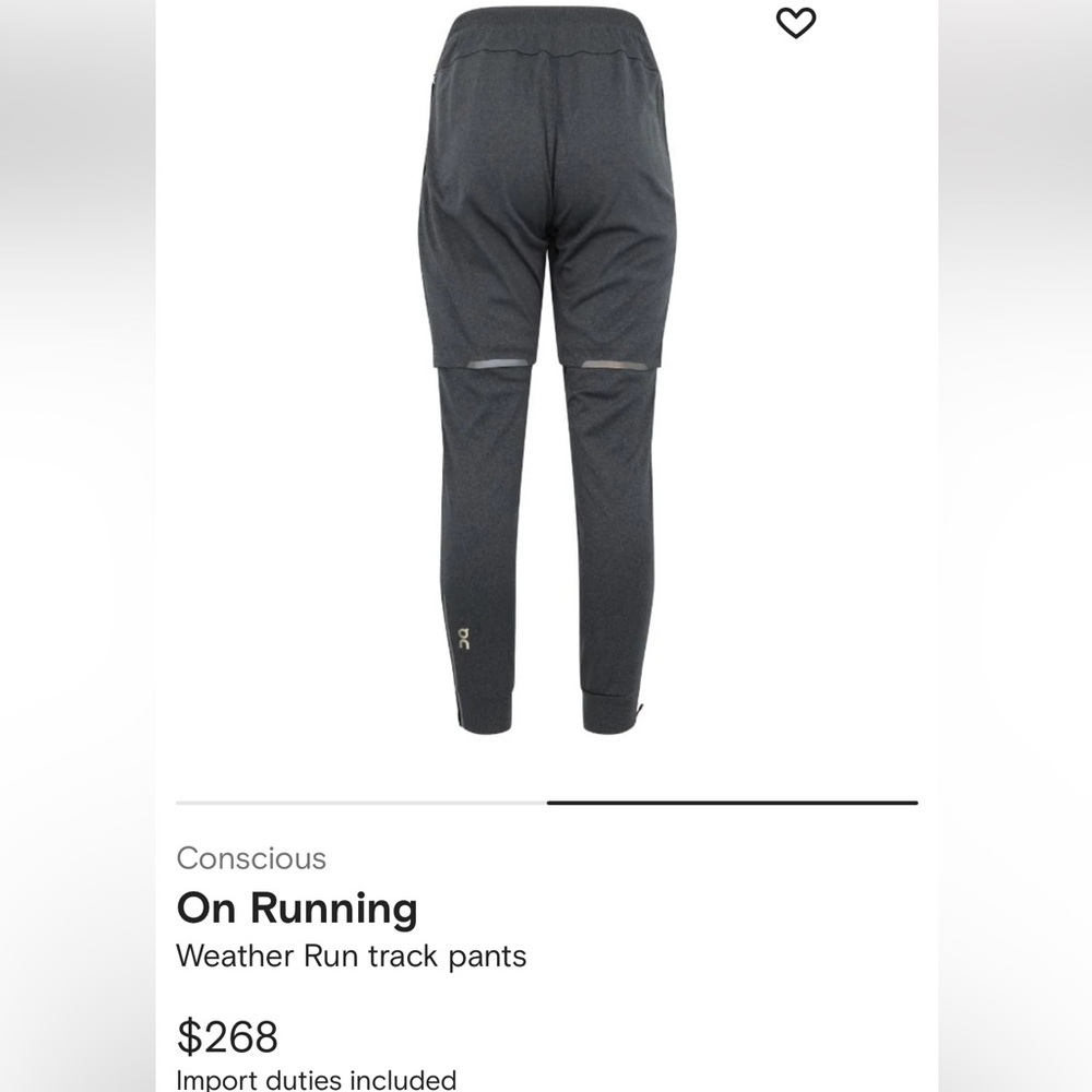 On Cloud Reflective Running Pants- Full Length - image 2